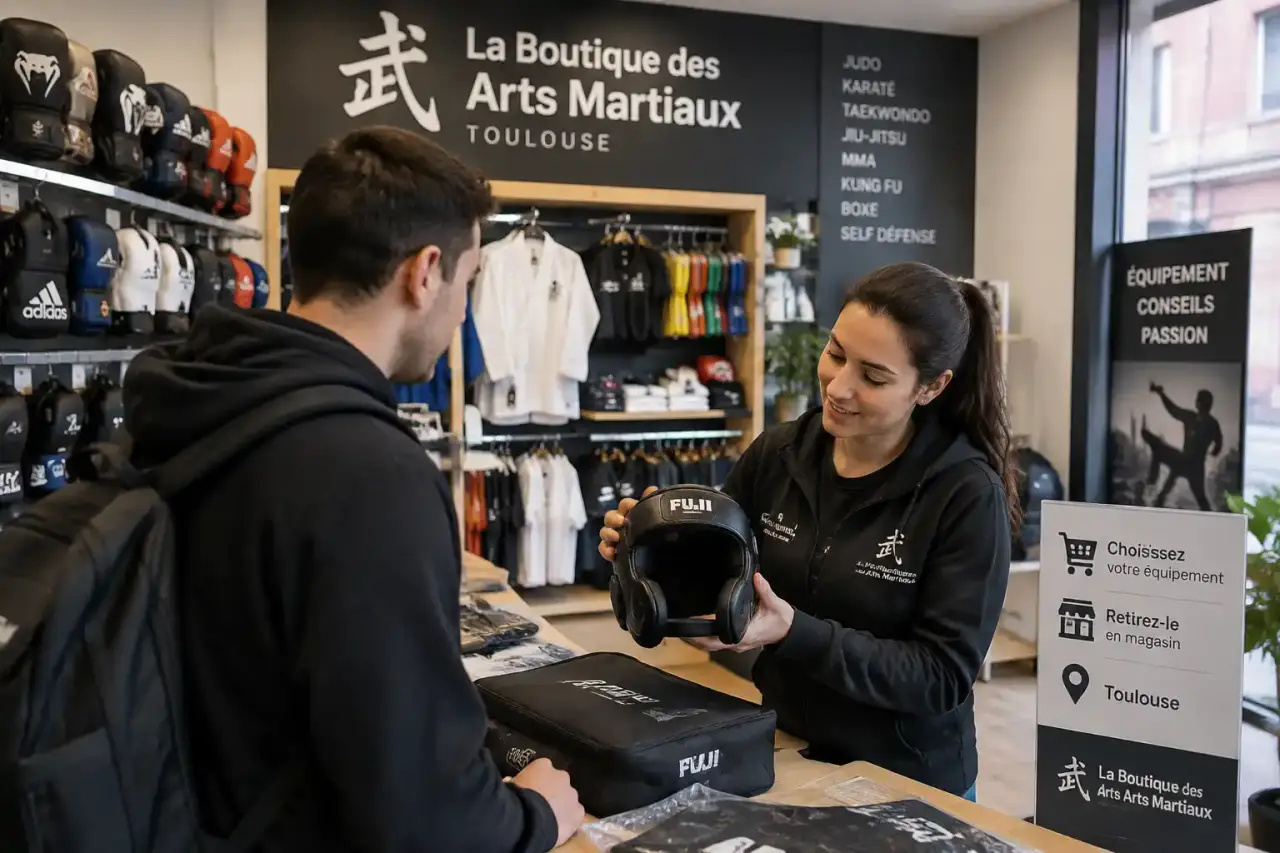 La Boutique des Arts Martiaux à Toulouse : choisir son équipement et le retirer en magasin