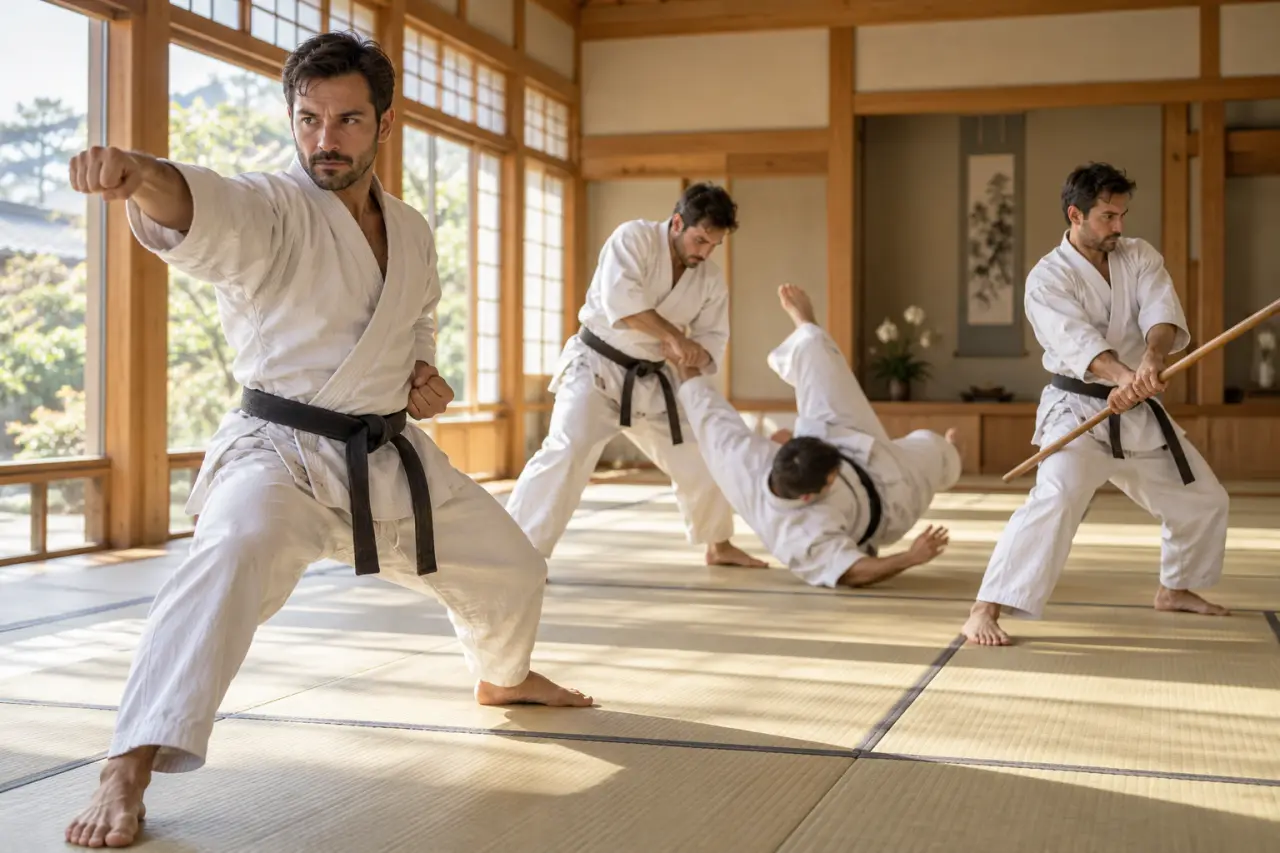 Yoseikan budo : une même onde pour frapper, projeter et manier les armes