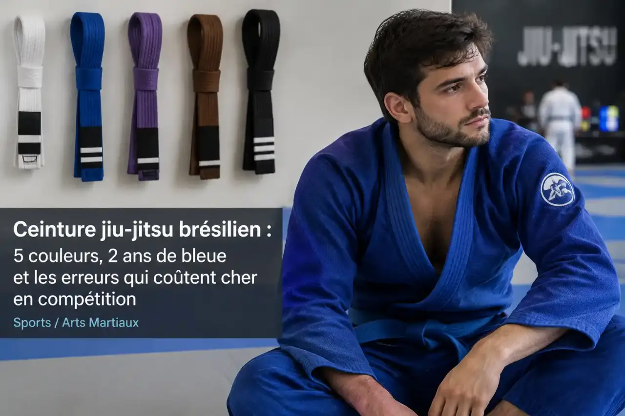 Ceinture jiu-jitsu brésilien : 5 couleurs, 2 ans de bleue et les erreurs qui coûtent cher en compétition