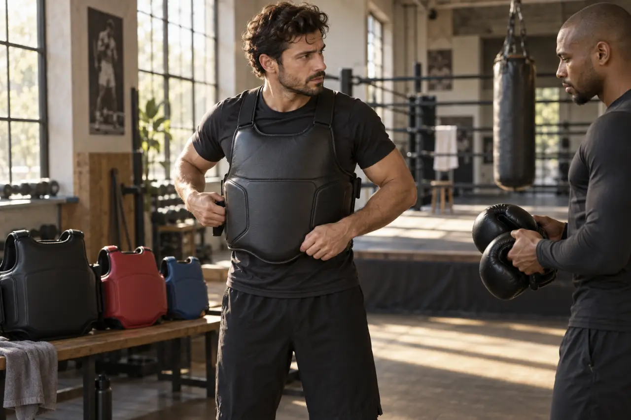 Plastron de boxe : la taille par poids qui change tout au sparring
