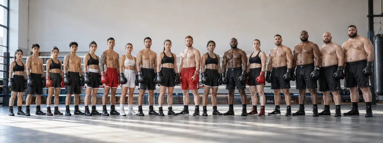 Les catégories de poids en boxe : 17 divisions, du poids paille au poids lourd
