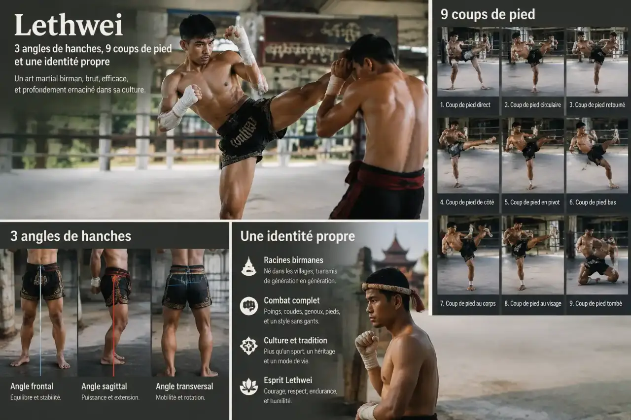 Lethwei : 3 angles de hanches, 9 coups de pied et une identité propre